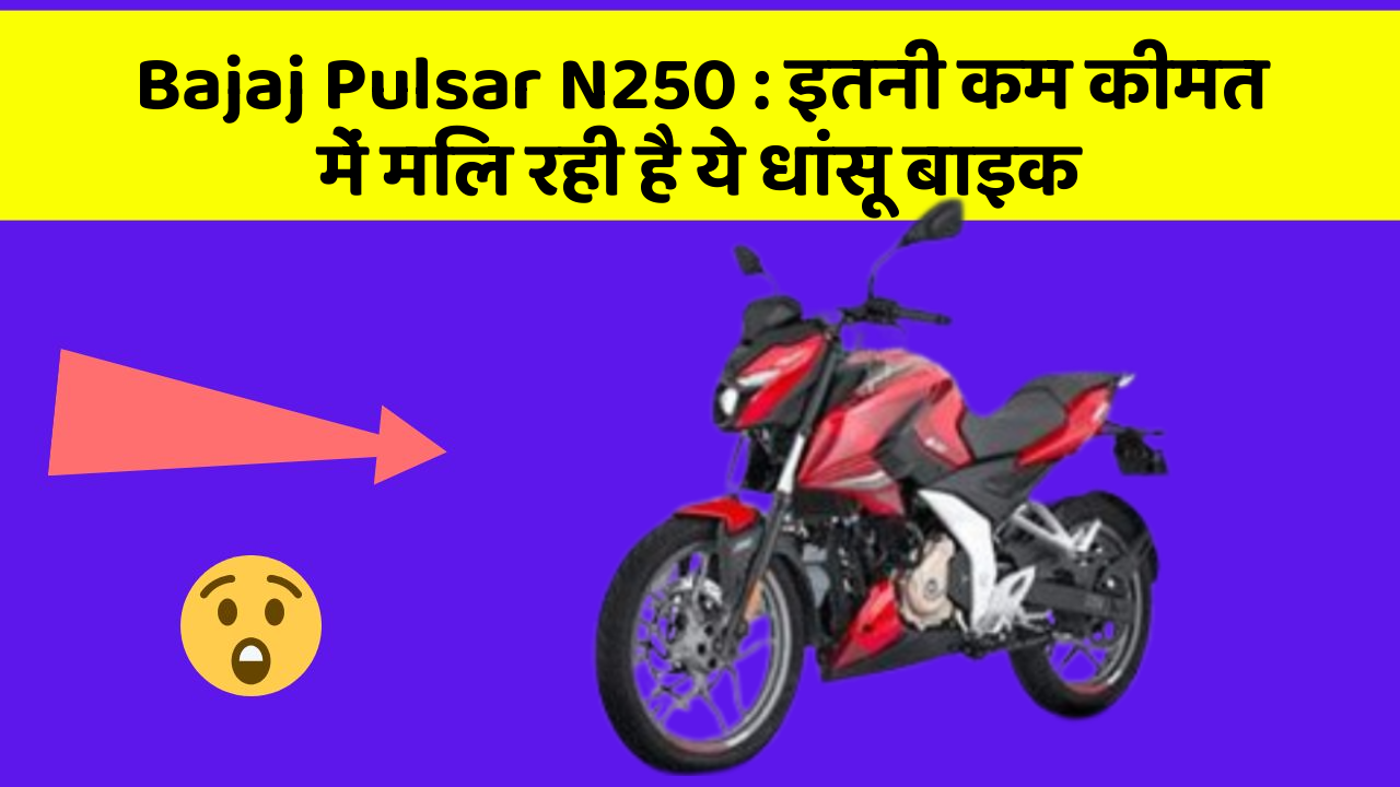 Bajaj Pulsar N250: इतनी कम कीमत में मिल रही है ये धांसू बाइक