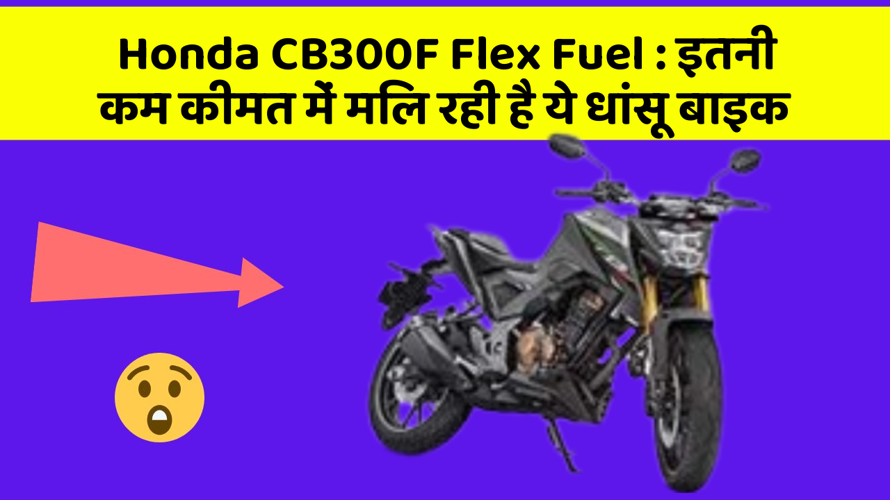 Honda CB300F Flex Fuel: इतनी कम कीमत में मिल रही है ये धांसू बाइक