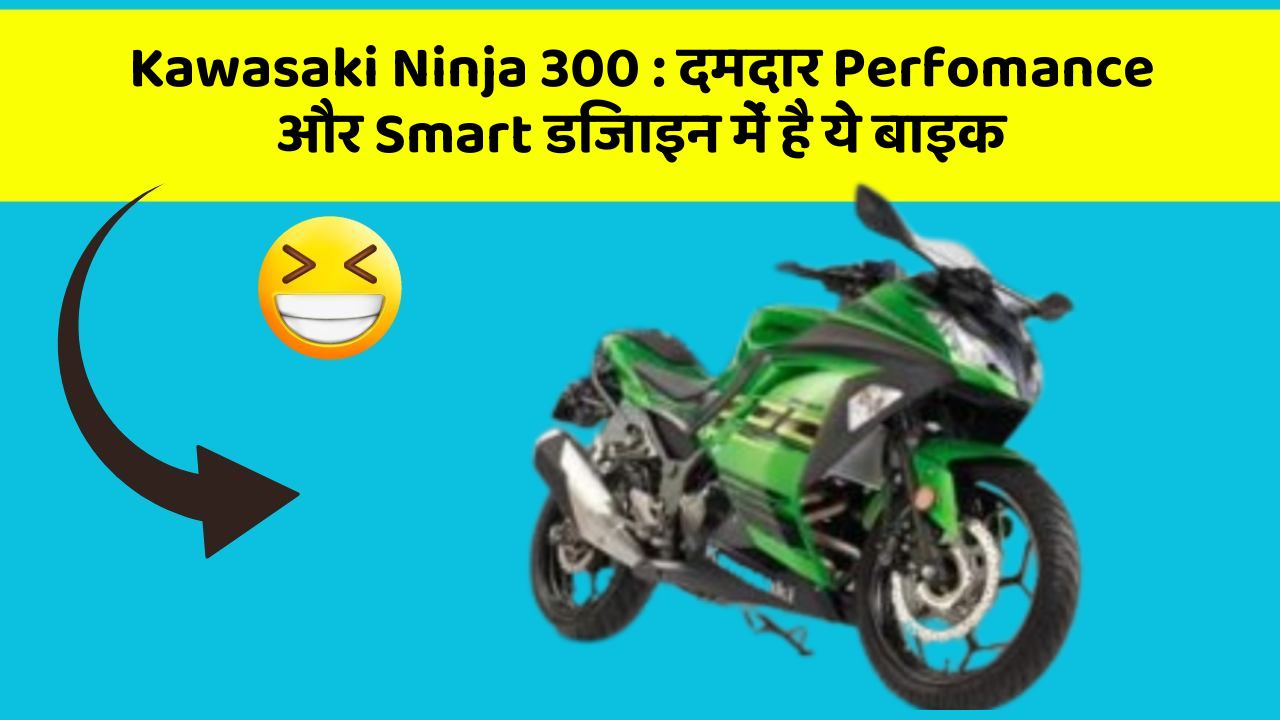 Kawasaki Ninja 300 : दमदार Perfomance और Smart डिजाइन में है ये बाइक